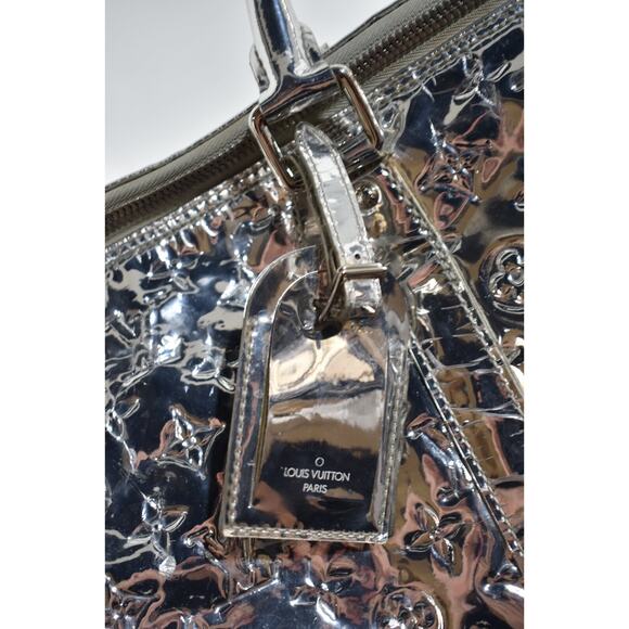 Louis Vuitton Keepall 55 Monogram Miroir Silver Mirror Weekend Travel Duffle Bag - Picture 6 of 16